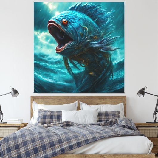 Toile Sea Monster (Insitu(Chambre))