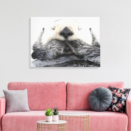 Toile Sea Otter Sleeping (Insitu(Salon))