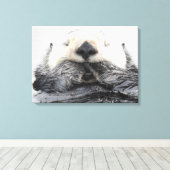 Toile Sea Otter Sleeping (Insitu (Plancher de Bois))
