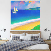 Toile Sea Scape 09 "Yacht in the bay" (Insitu(Chambre))