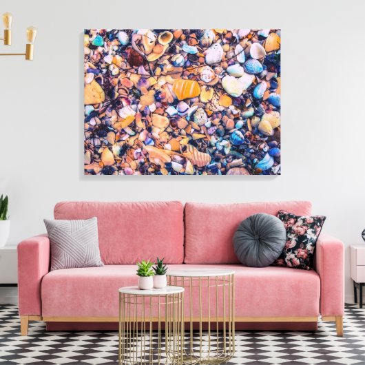 Toile Sea Shells et Pebbles (Insitu(Salon))