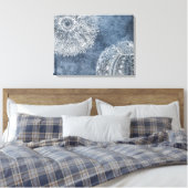 Toile Sea Urchin Aquarelle Océan Marine Bleu Blanc Poste (Insitu(Chambre))
