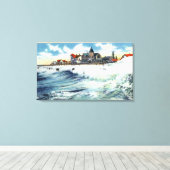 Toile Sea View Avenue Waterfront Vue sur le Surf (Insitu (Plancher de Bois))