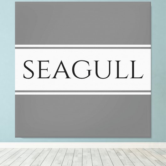 Toile SEAGULL Design moderne gris blanc Gris rayures de (Insitu (Plancher de Bois))