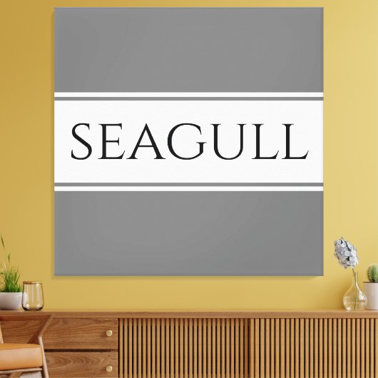 Toile SEAGULL Design moderne gris blanc Gris rayures de (Insitu(Salon))