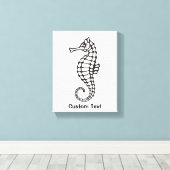 Toile Seahorse Black (Insitu (Plancher de Bois))