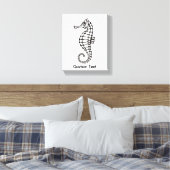 Toile Seahorse Black (Insitu(Chambre))