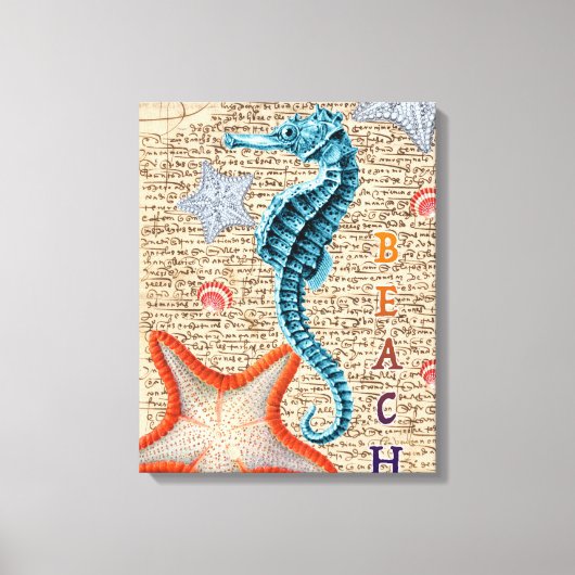 Toile Seahorse Shabby (Recto)