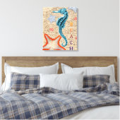 Toile Seahorse Shabby (Insitu(Chambre))