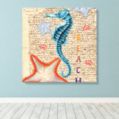 Toile Seahorse Shabby (Insitu (Plancher de Bois))
