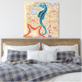 Toile Seahorse Shabby (Insitu(Chambre))