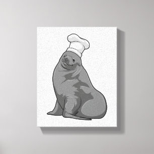 Toile Seal as Cook with Chef casquette