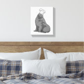 Toile Seal as Cook with Chef casquette (Insitu(Chambre))