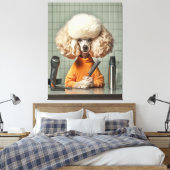 Toile Séance De Grooming De Poodle (Insitu(Chambre))
