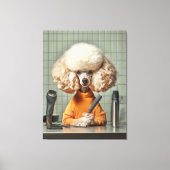 Toile Séance De Grooming De Poodle (Recto)