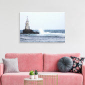 Toile Seascap with lighthouse (Insitu(Salon))