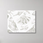 Toile Seashell Soft Antique Art Beach Shops (Recto)