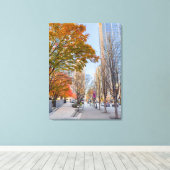 Toile Seattle en automne (Insitu (Plancher de Bois))