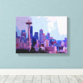 Toile Seattle Skyline (Insitu (Plancher de Bois))