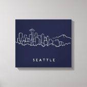 Toile Seattle Skyline (Recto)