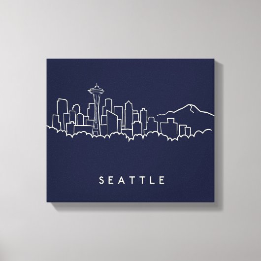 Toile Seattle Skyline (Recto)