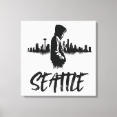 Toile Seattle Skyline Urban Canvas Art (Recto)