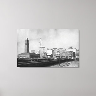 Toile Seattle, WA - centre ferroviaire de Seattle et