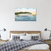 Toile Seattle, WA - Vue du ferry de Kalakala sur Puget (Insitu(Chambre))