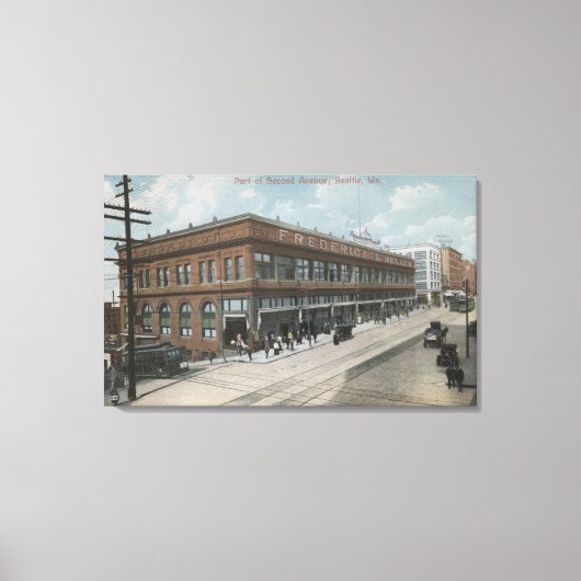 Toile Seattle, WASecond Avenue Frederick et Nelson (Recto)