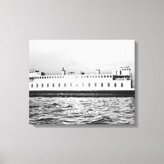 Toile Seattle, WashingtonVue du ferry Elwha (Recto)