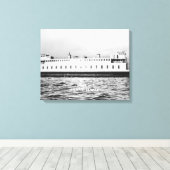 Toile Seattle, WashingtonVue du ferry Elwha (Insitu (Plancher de Bois))