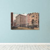 Toile Seattle, WAView de 4th Ave & Westlake (Insitu (Plancher de Bois))