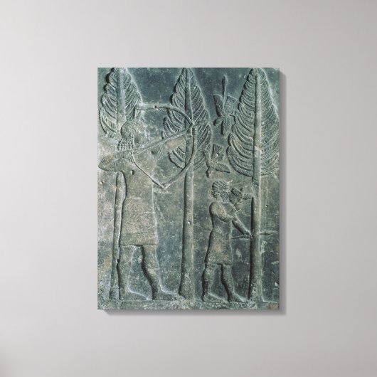 Toile Secours décrivant la chasse aux oiseaux dans (Recto)