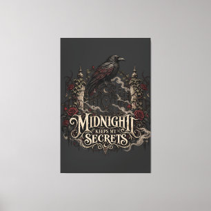 Toile Secrets de Corbeau de Minuit