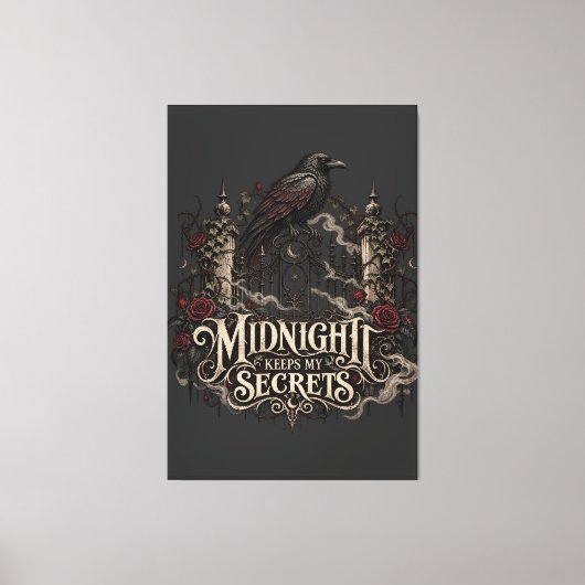 Toile Secrets de Corbeau de Minuit (Recto)