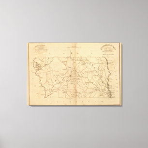 Toile Secteur de Chester, la Caroline du Sud