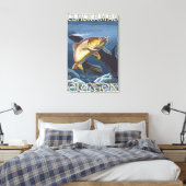 Toile Section de la pêche à la truite - Clackamas, (Insitu(Chambre))