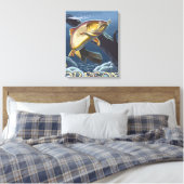 Toile Section de la pêche à la truite - Clackamas, (Insitu(Chambre))