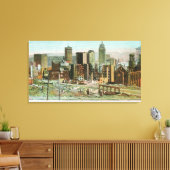 Toile Section des affaires en ruines après incendie (Insitu(Salon))