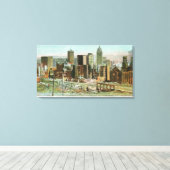 Toile Section des affaires en ruines après incendie (Insitu (Plancher de Bois))