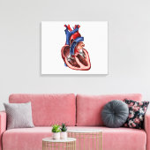 Toile Section Du Coeur Humain (Insitu(Salon))