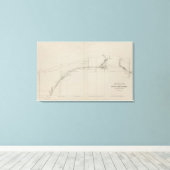 Toile Section longitudinale du chenal de l'Ore-Sud (Insitu (Plancher de Bois))