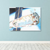 Toile Section transversale de la station spatiale à éner (Insitu (Plancher de Bois))