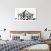 Toile Section transversale de la Villa Rotonda près de (Insitu(Chambre))
