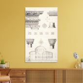 Toile Section transversale et détails architecturaux de  (Insitu(Salon))