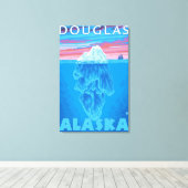 Toile Section transversale Iceberg - Douglas (Alaska) (Insitu (Plancher de Bois))