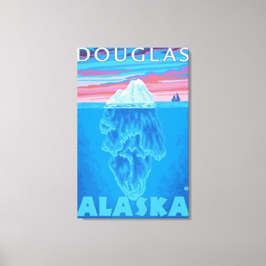 Toile Section transversale Iceberg - Douglas (Alaska) (Recto)