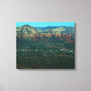 Toile Sedona et Coffee Pot Rock vus d'en haut