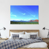 Toile Sedona Mountain paysage nuages d'anges arrivant (Insitu(Chambre))