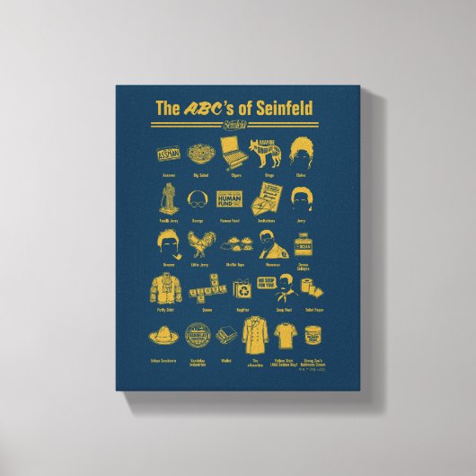 Toile Seinfeld | ABC de Seinfeld Infographie (Recto)